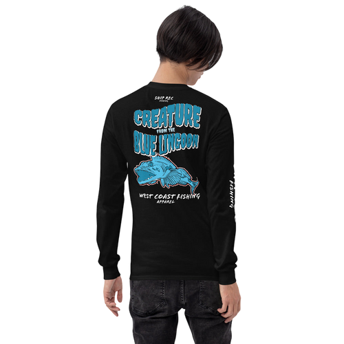 Mens black long sleave-Blue Lingoon
